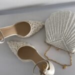 Весільні туфлі з ручною вишивкою