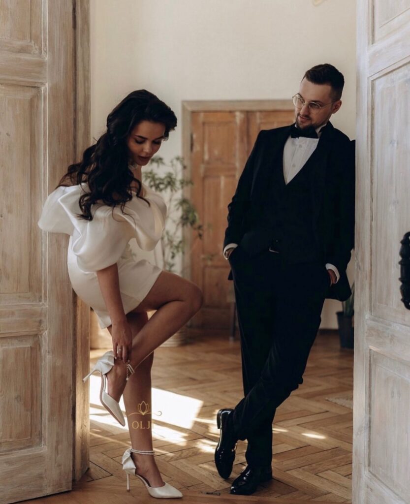 Туфлі з перлами і бантиком