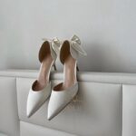 Туфлі 6в1 зі знімними брошками та бантом