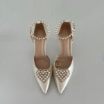 Туфлі 6в1 зі знімними брошками та поясом Атласні весільні туфлі