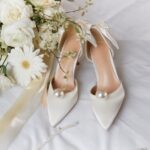 Туфлі 6в1 зі знімними брошками та бантом