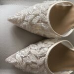 Весільні туфлі з ручною вишивкою