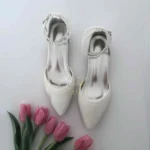 Весільні балетки з перлами