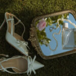 Атласні туфлі з бантиком