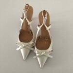 Атласні туфлі з бантиком