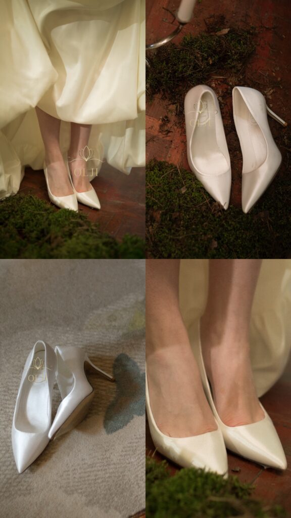 Класичні закриті атласні туфлі