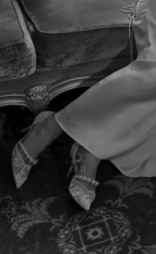 Мереживні туфлі з перлами