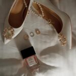 Туфлі 6в1 зі знімними брошками Атласні туфлі з перлами