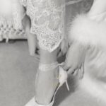 Туфлі з перлами, прозорими стрічками та ремінцем у комплекті