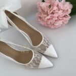Мереживні туфлі з фатиновим бантом
