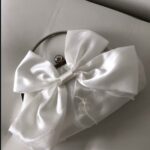 Атласна сумка з бантиком