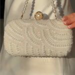 Сумка з перлин айворі